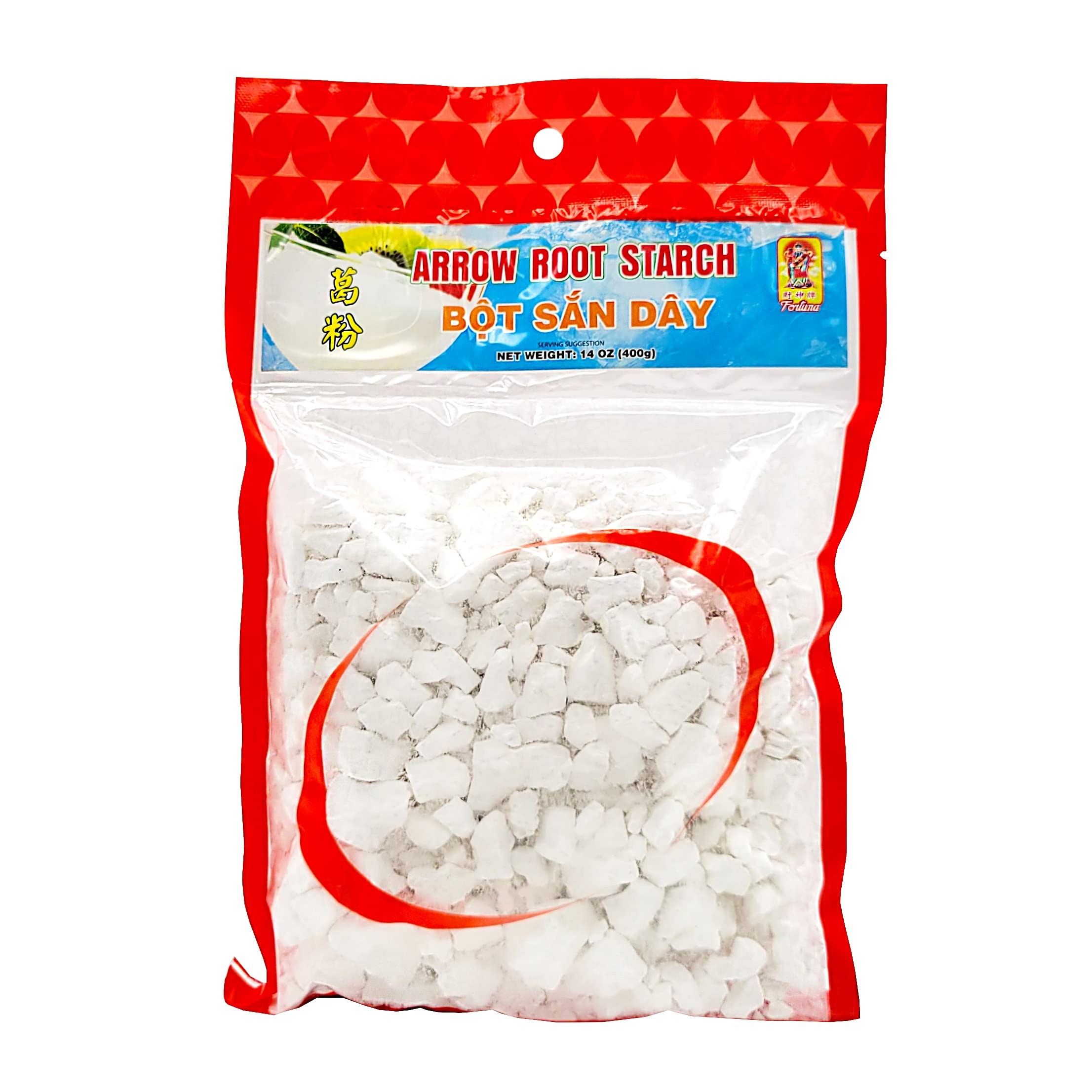 Fortuna arrow root starch bottle front for versatile thickening in sauces