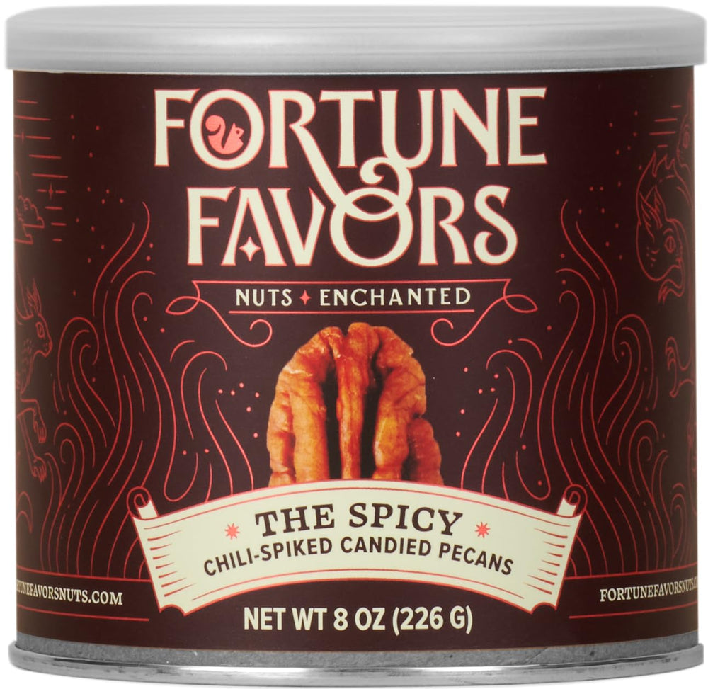 Fortune Favors Candied Pecans glazed-crunch close-up showcases sweet-salty texture