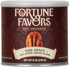 Fortune Favors Candied Pecans glazed-crunch close-up showcases sweet-salty texture