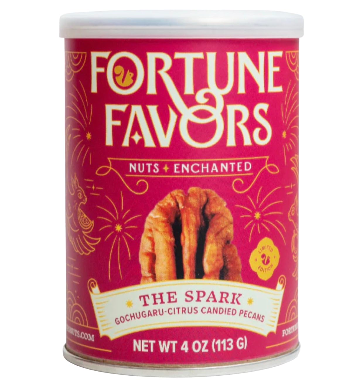 Fortune Favors Candied Pecans Spark Pack, perfect for on-the-go snacking