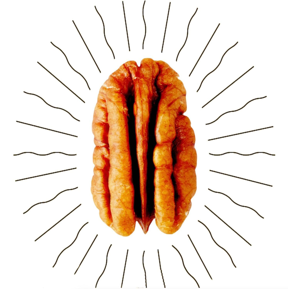 Fortune Favors Pecans on Desk Snack, easy grab-and-go treat
