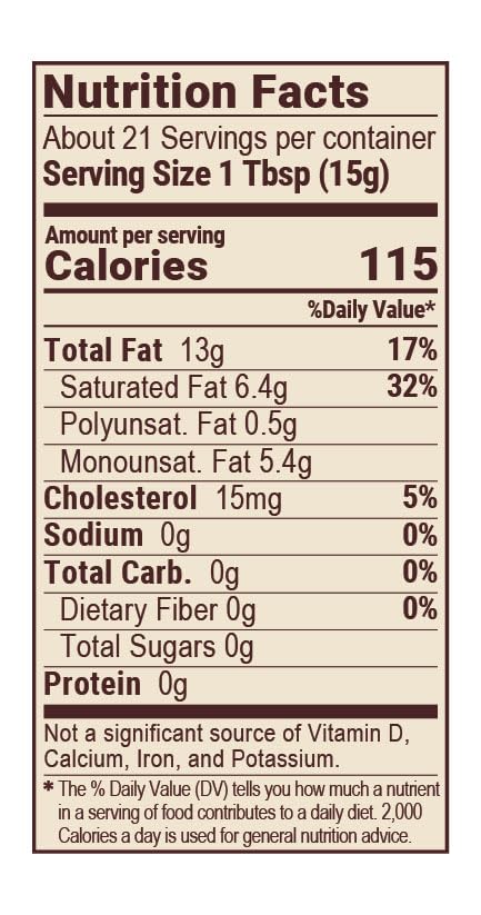 Forward Farms beef tallow label close-up highlighting clean ingredient profile.