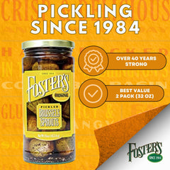 Foster's gluten-free label on jar signals safe snacking.