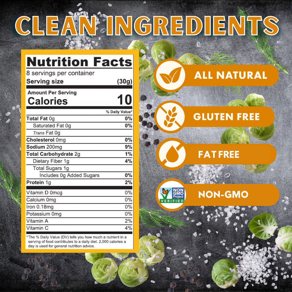 Foster's pickled Brussels sprouts on shelf, easy pantry snack.
