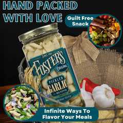 Foster's pickled garlic cloves as salad topping adds zing without extra calories