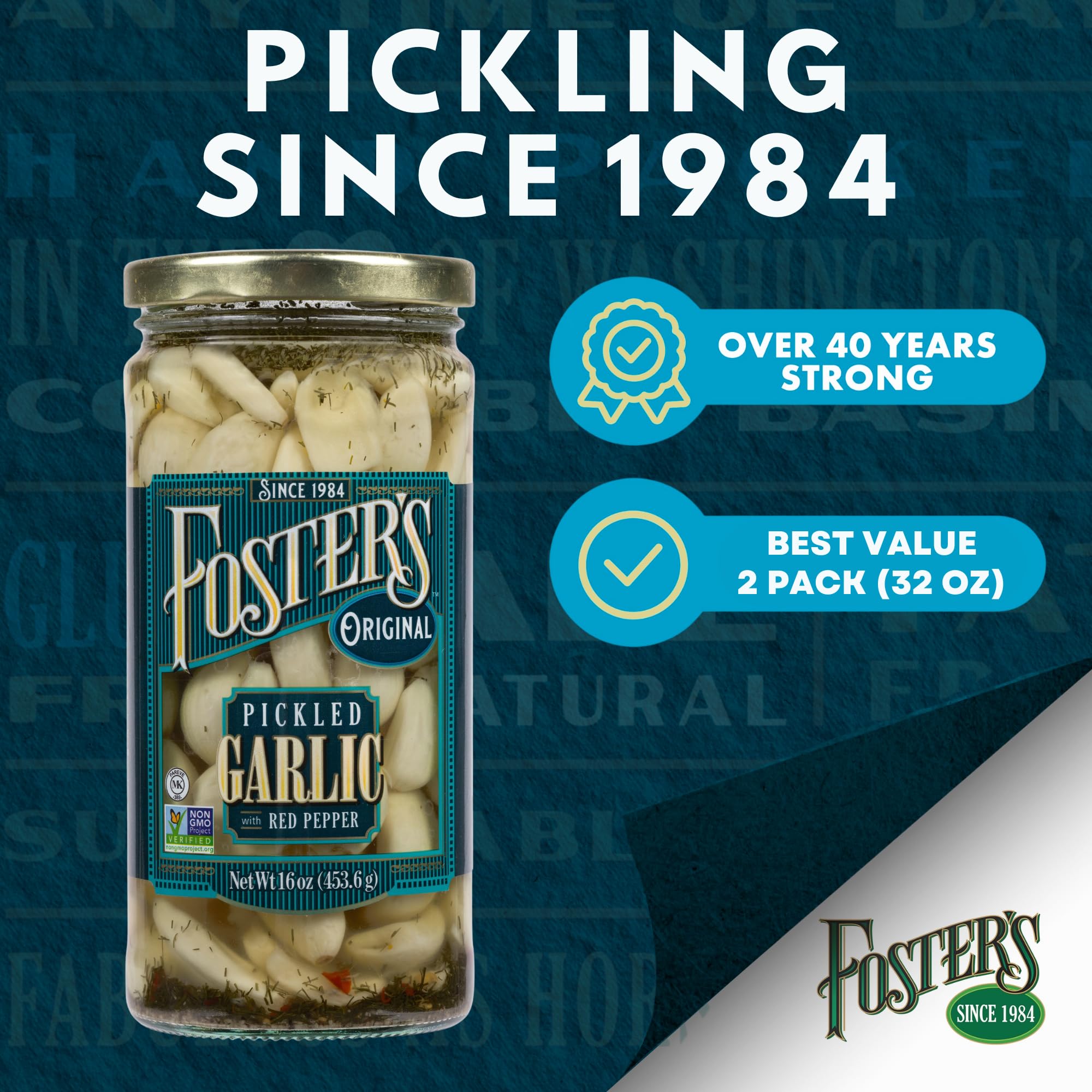 Foster's pickled garlic cloves serving on charcuterie board emphasizes versatile appetizers