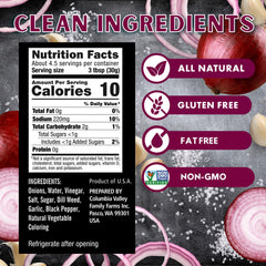 Foster's Pickled Red Onions bottle label close-up, preserves tradition for quick snacking.