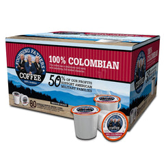 Founding Fathers Coffee Colombian K-Cup pod for Keurig machines, smooth medium roast with full-bodied flavor.
