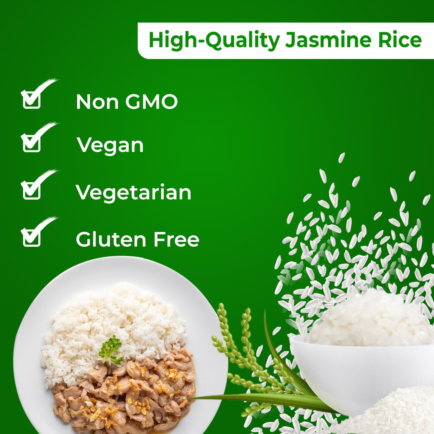 Bulk 25lb rice stored for pantry-friendly organization.