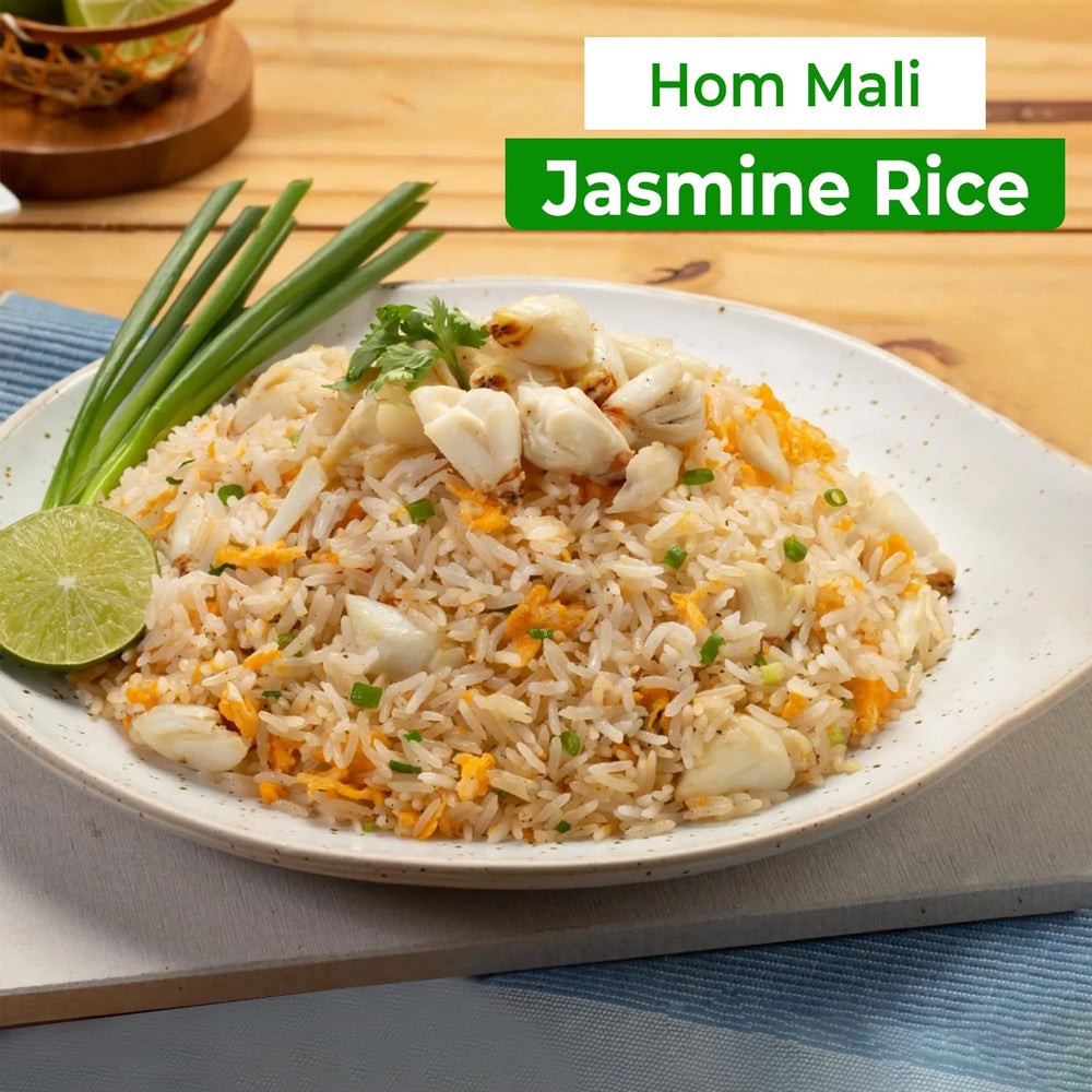 Four Elephants jasmine rice with ingredients hints at versatile kitchen use.