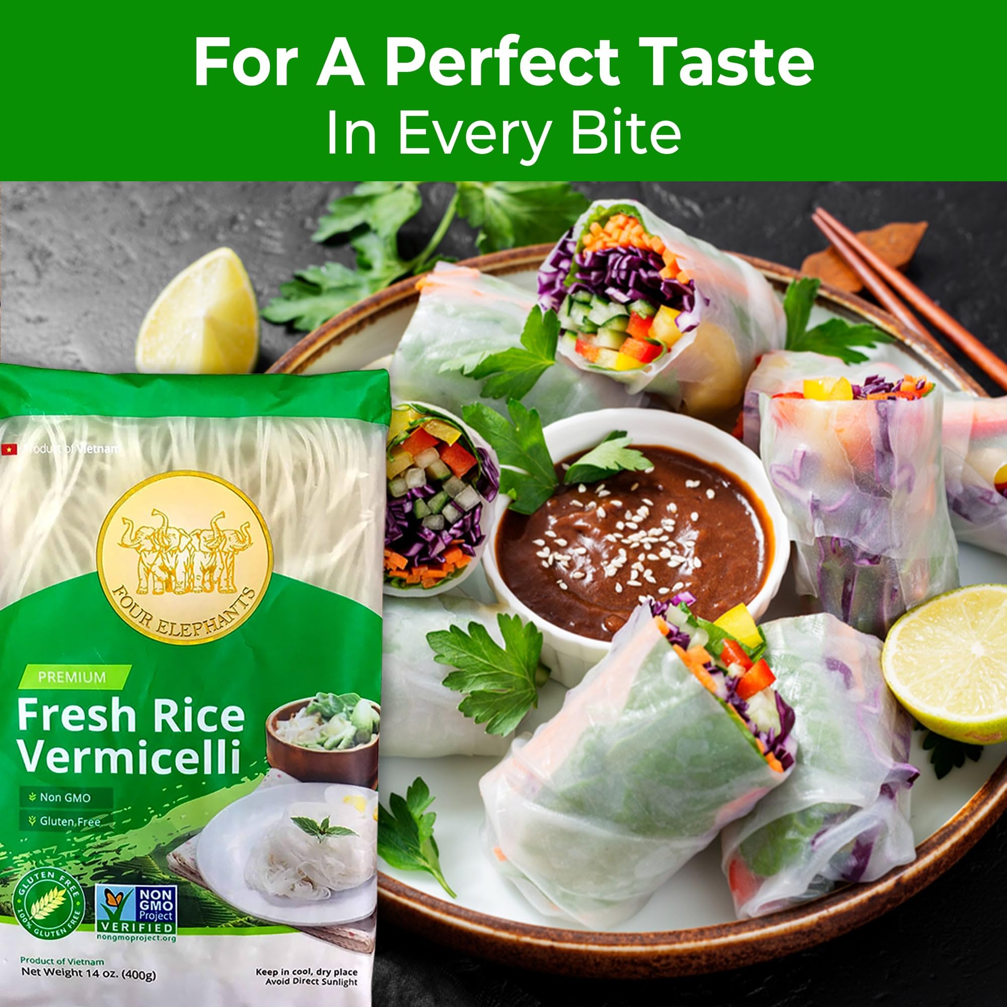 Stir-fried Four Elephants vermicelli with vegetables for a quick meal.
