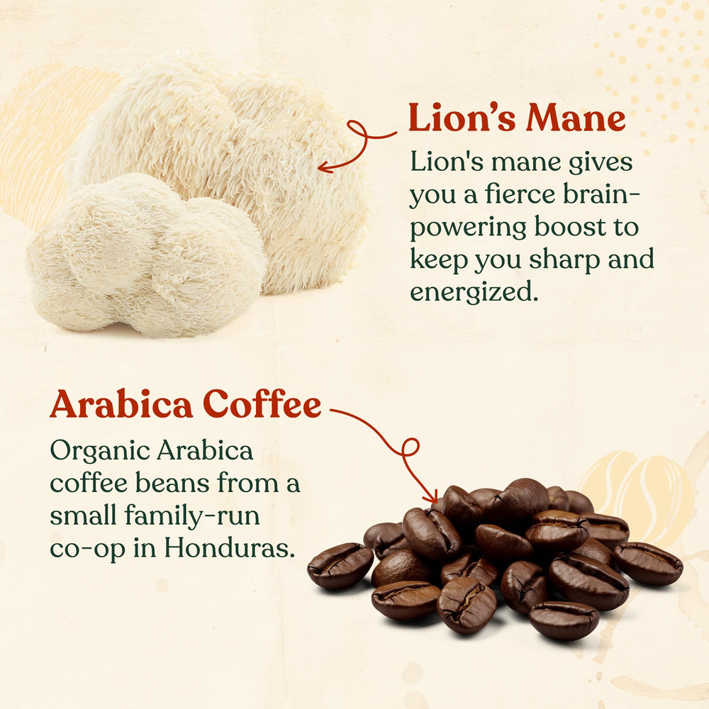 Four Sigmatic Focus coffee being brewed for morning energy and focus.