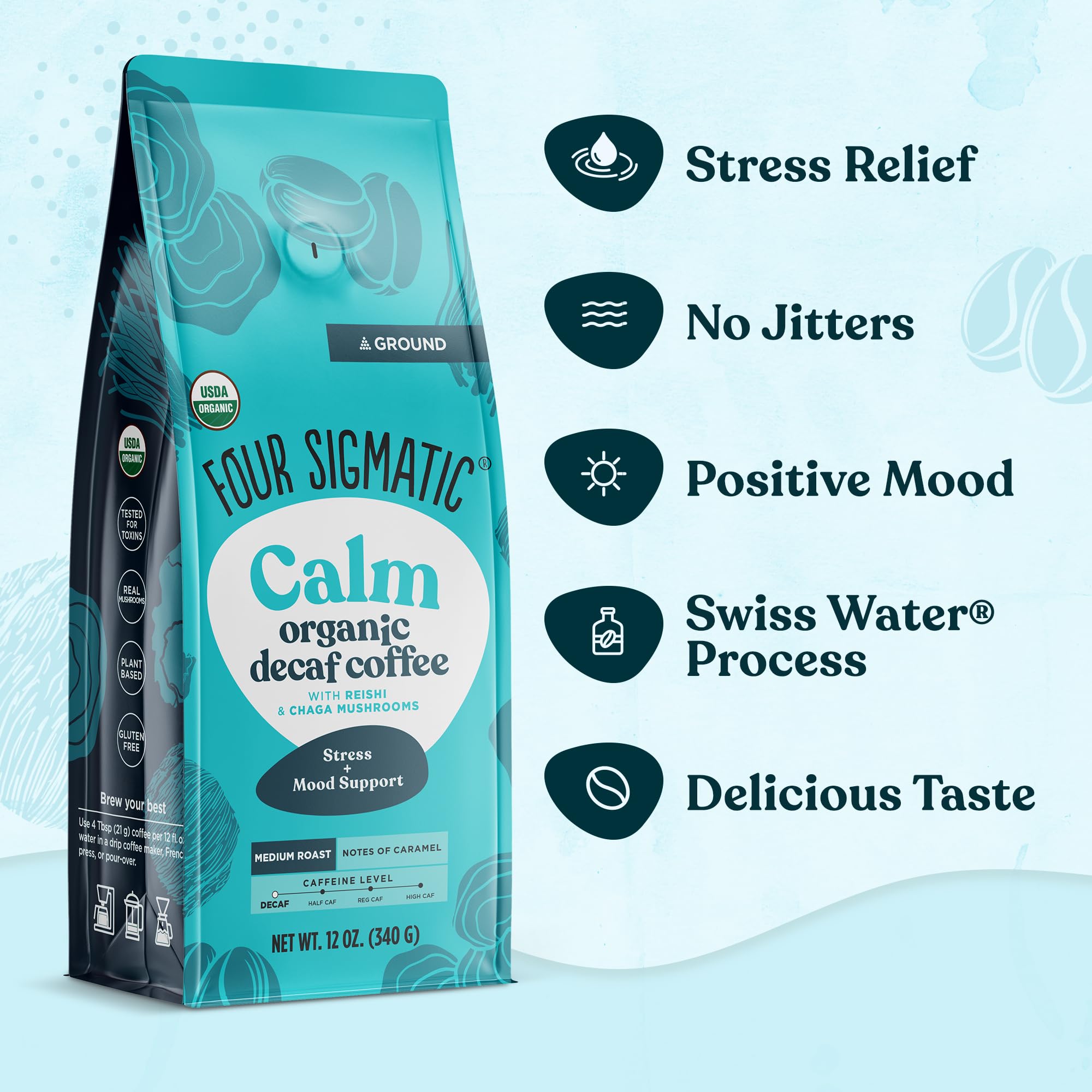 Nutty brown sugar notes meet a smooth finish in this decaf blend.