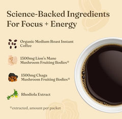 Four Sigmatic Focus Chaga extract highlights antioxidants.