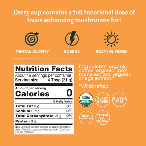 Four Sigmatic Focus Coffee with Chaga boosts antioxidants and immune-friendly notes