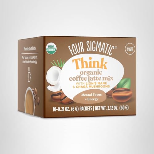 Four Sigmatic Mushroom Coffee Latte coconut milk powder delivers creamy, dairy-free texture