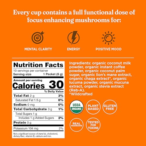 Four Sigmatic Mushroom Coffee Latte cup ready for a creamy, dairy-free latte experience