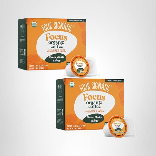 Four Sigmatic coffee cup with crema illustrating premium aroma and flavor.