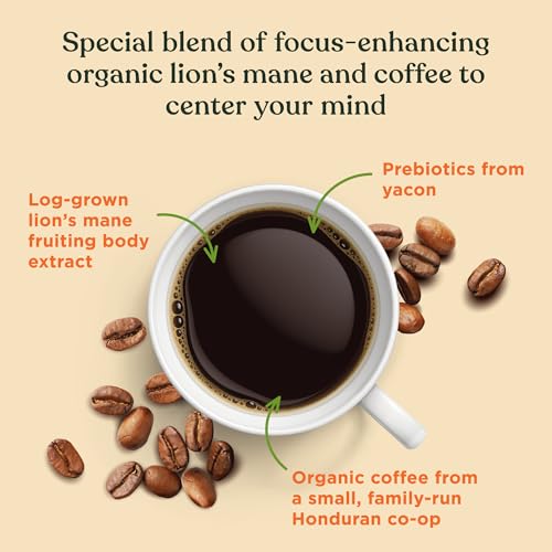 Four Sigmatic Lion’s Mane mushroom close-up underscoring nootropic focus benefits.