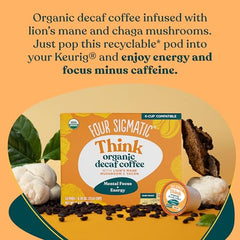Four Sigmatic Yacon root prebiotics near the cup for gut-friendly sipping