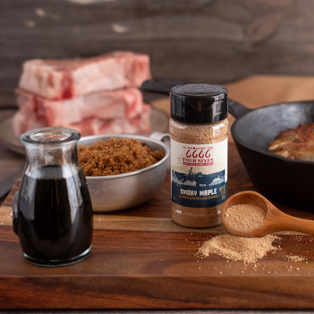 FOUR SIXES 6666 spoon-dispense demonstrates easy seasoning for quick weeknight meals.
