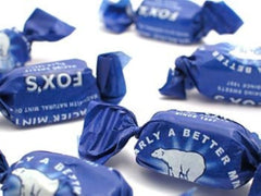 Fox's Glacier Mints bag side view highlighting six-pack packaging for sharing