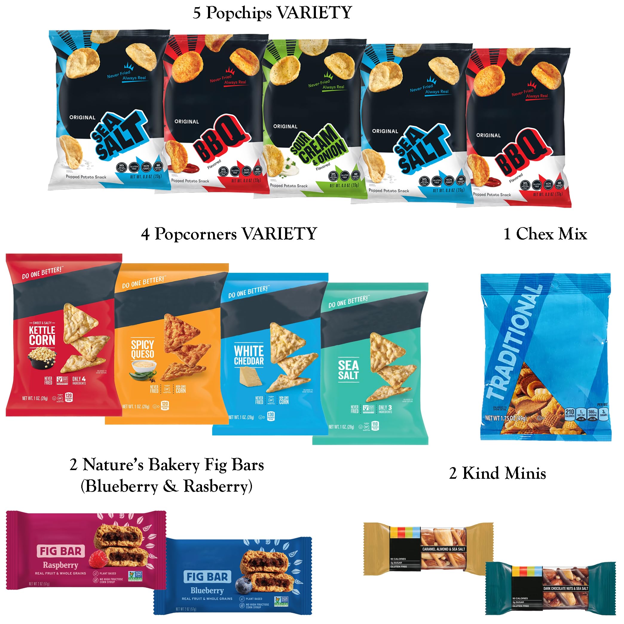 Foxy Fane 60ct single-serve snack bags reveal convenient grab-and-go snacks.