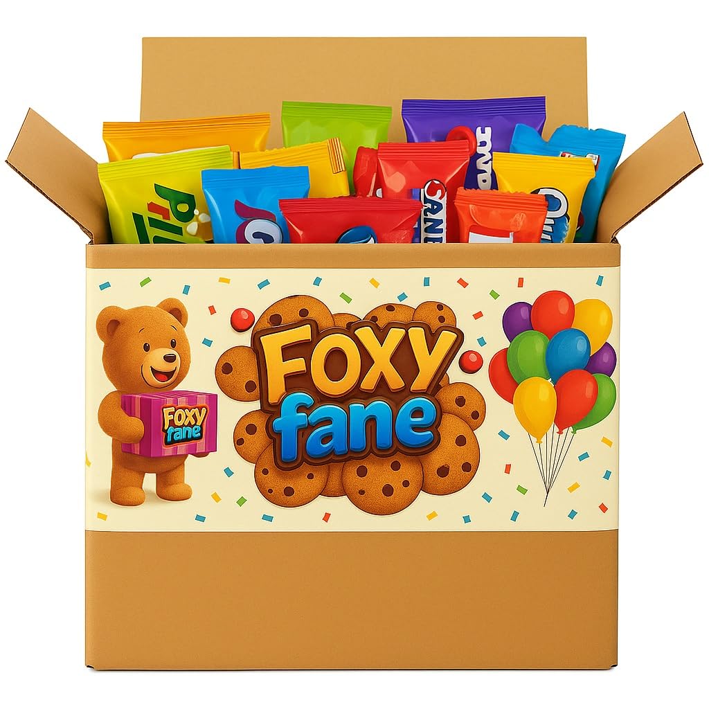 Foxy Fane unboxing-ready holiday gift box with playful, colorful packaging