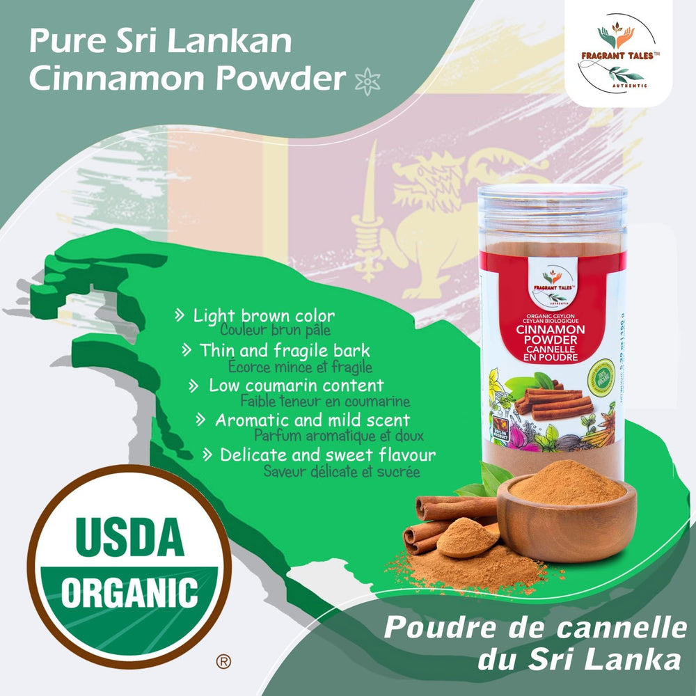 Fragrant Tales cinnamon dust on cookies and cakes during baking.