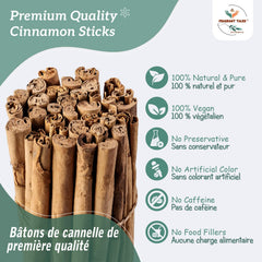 Fragrant Tales cinnamon sticks arranged for baking in rolls and pastries