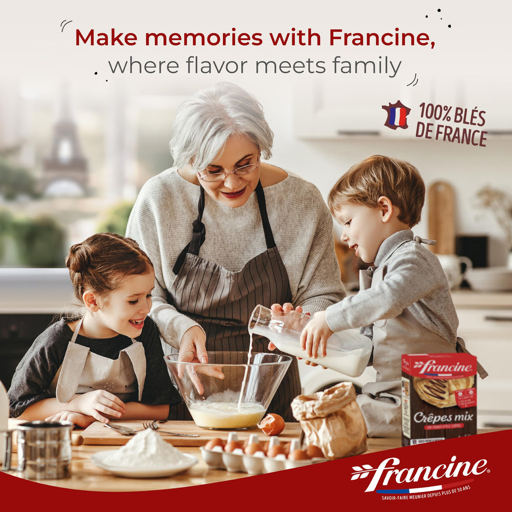 Francine finished crepe dish showcases sweet crepes inspired by France