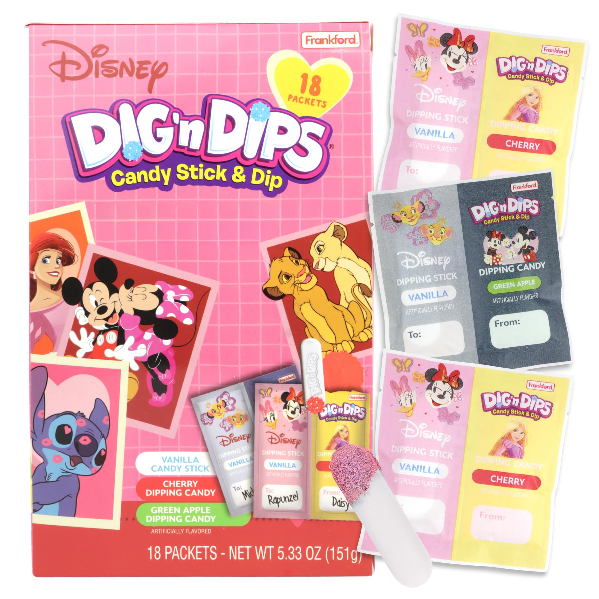Frankford Disney Dig N Dips Box front view, ideal for gifting at parties.