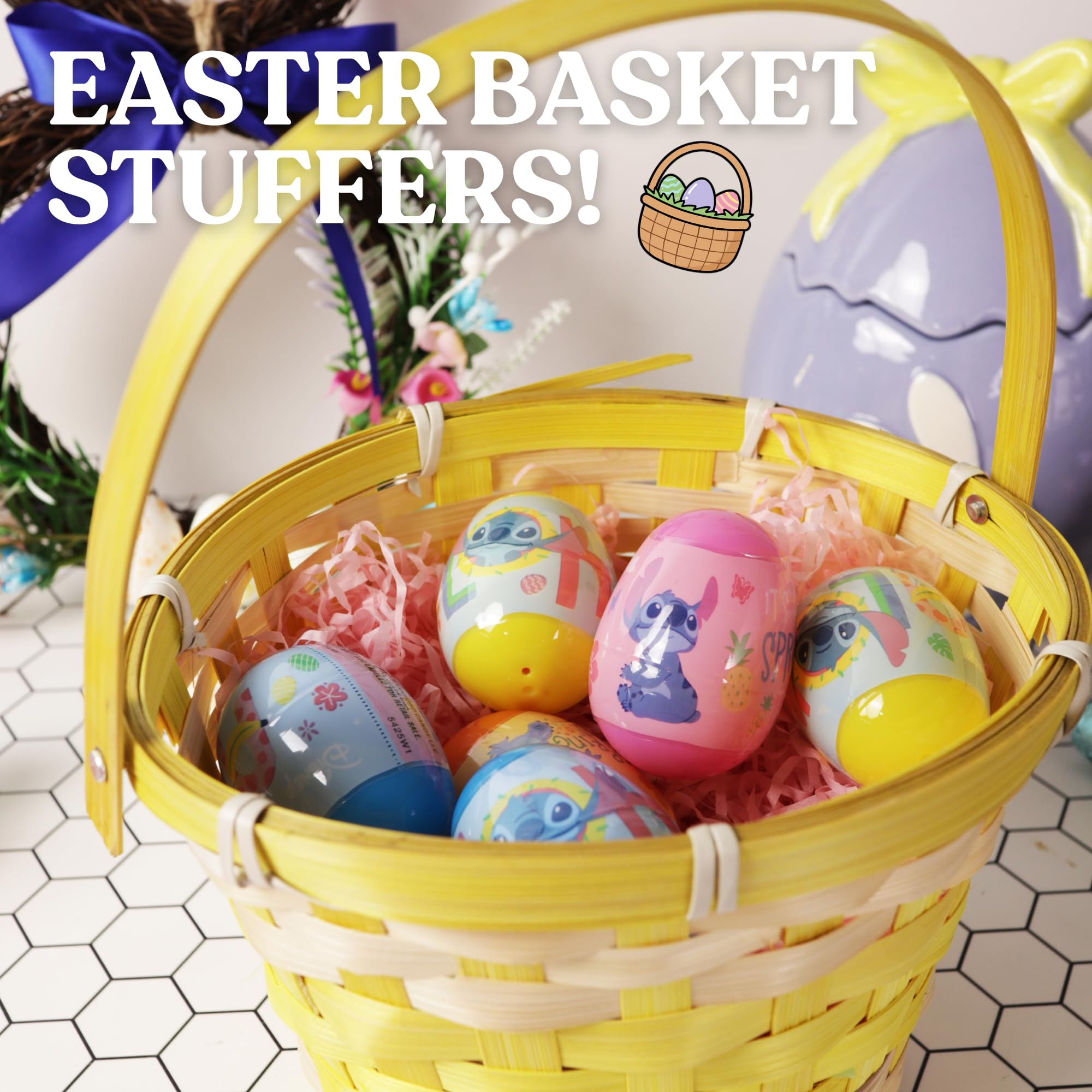 Frankford Easter eggs ready for hunts and baskets with bright Disney magic.