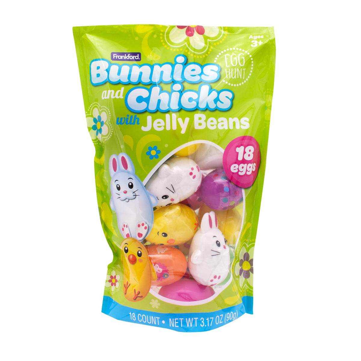 Frankford Easter eggs with jelly beans ready for egg hunts
