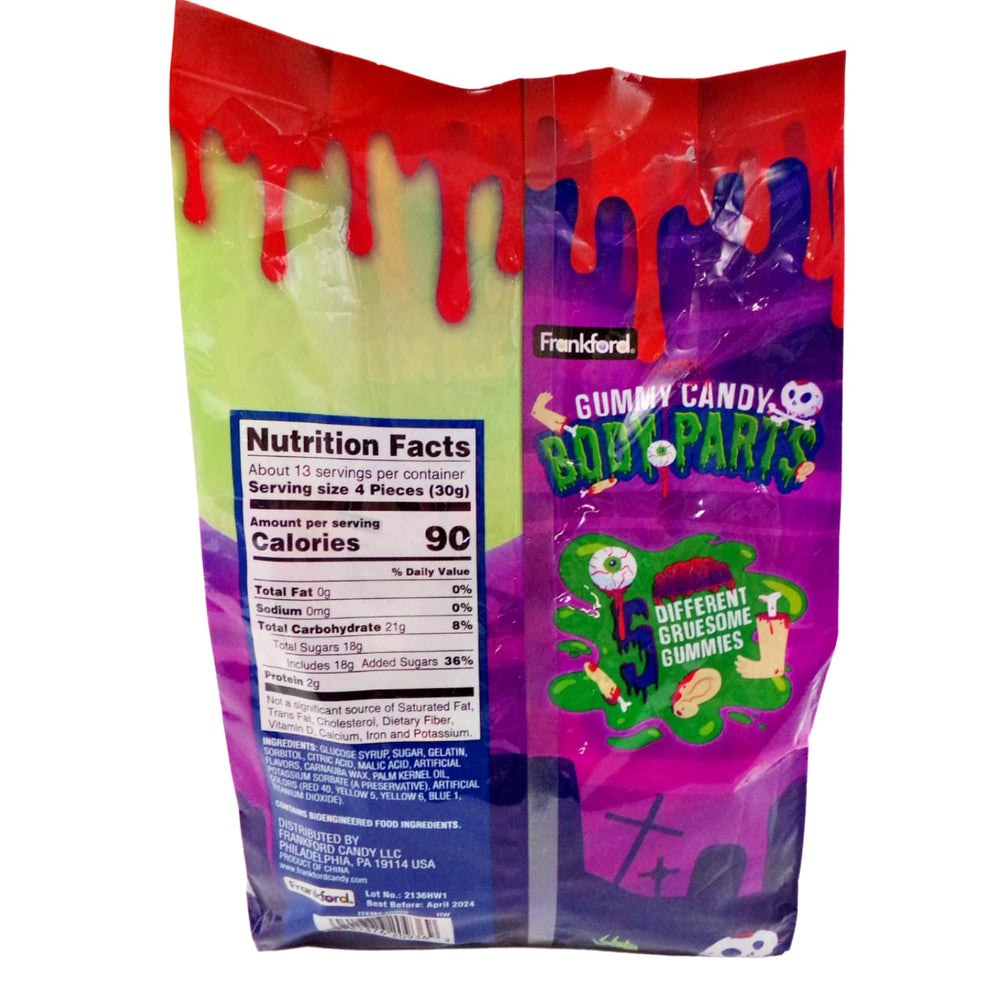 Frankford Gummy Feet add a creepy twist to your Halloween treat bowls.