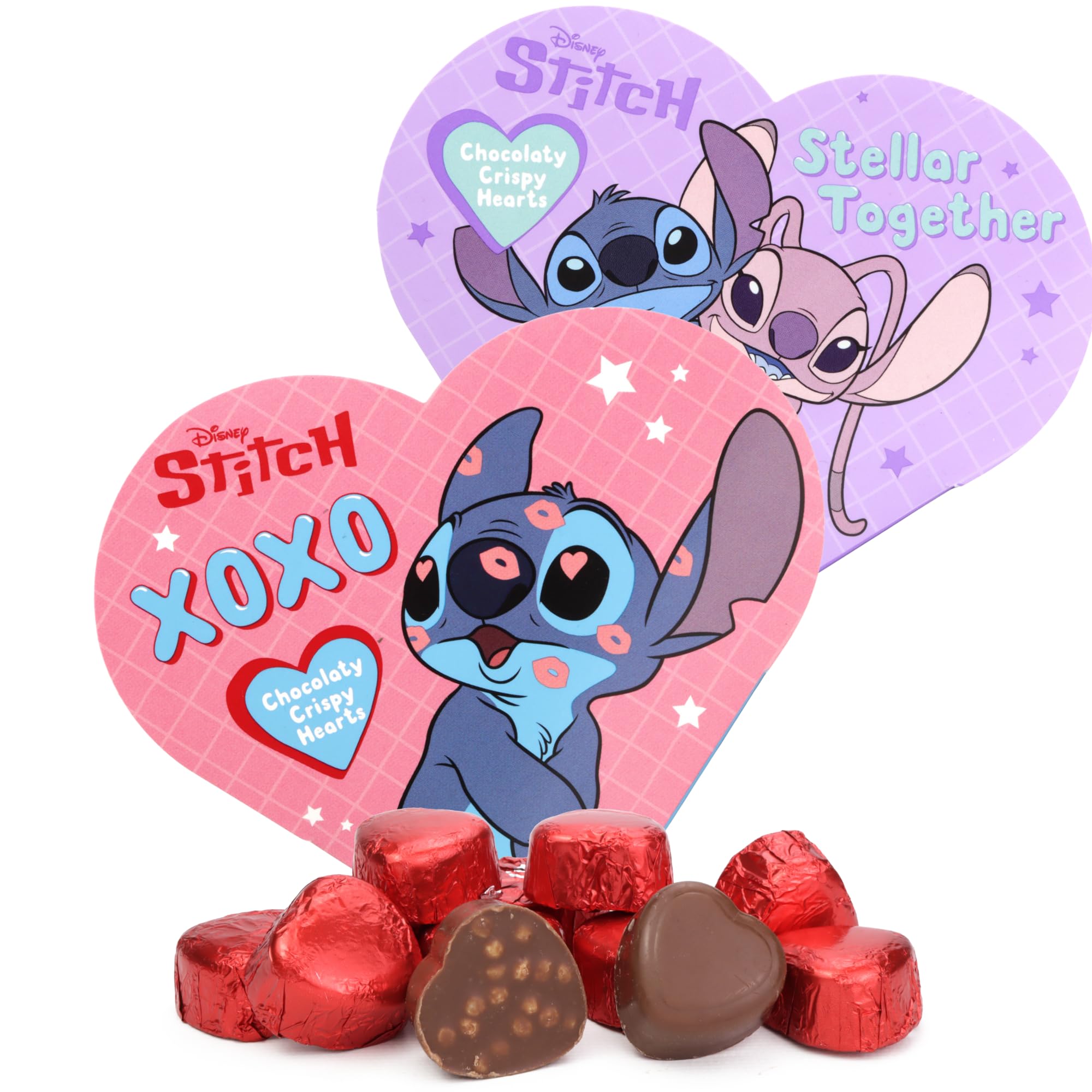 Frankford Lilo Stitch Valentine heart box; gift-ready design for February 14.