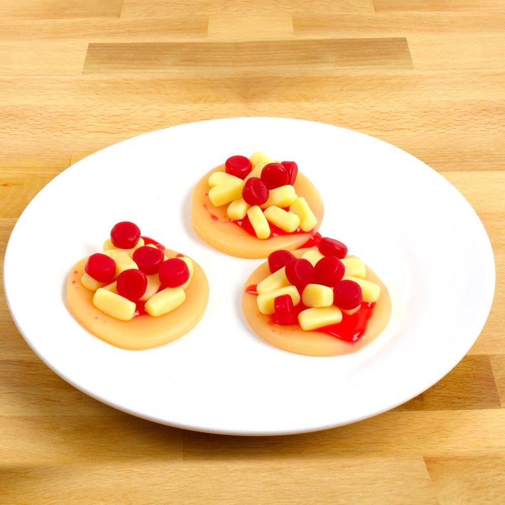 Frankford Lunchables gummy candy pizza kit box display for festive gifting