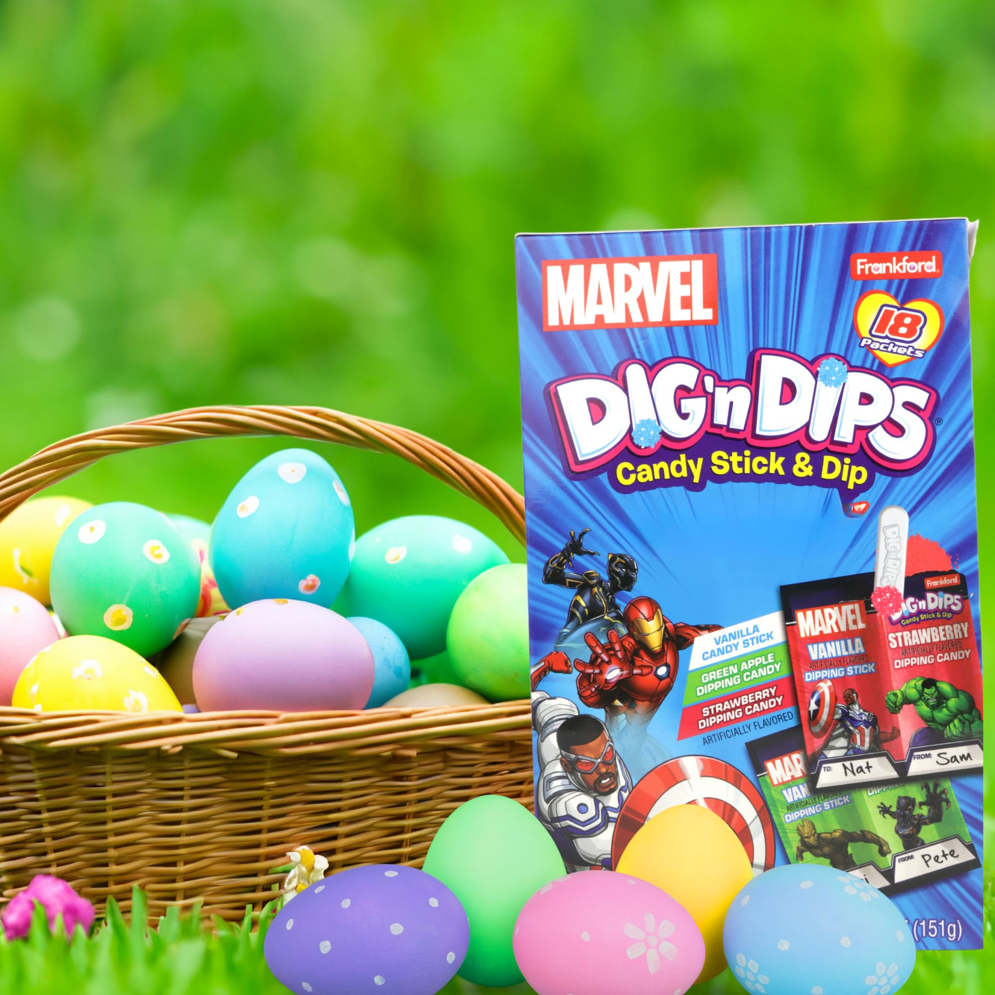 Frankford Marvel Dig N Dips suitable for ages 15+ and celebrations