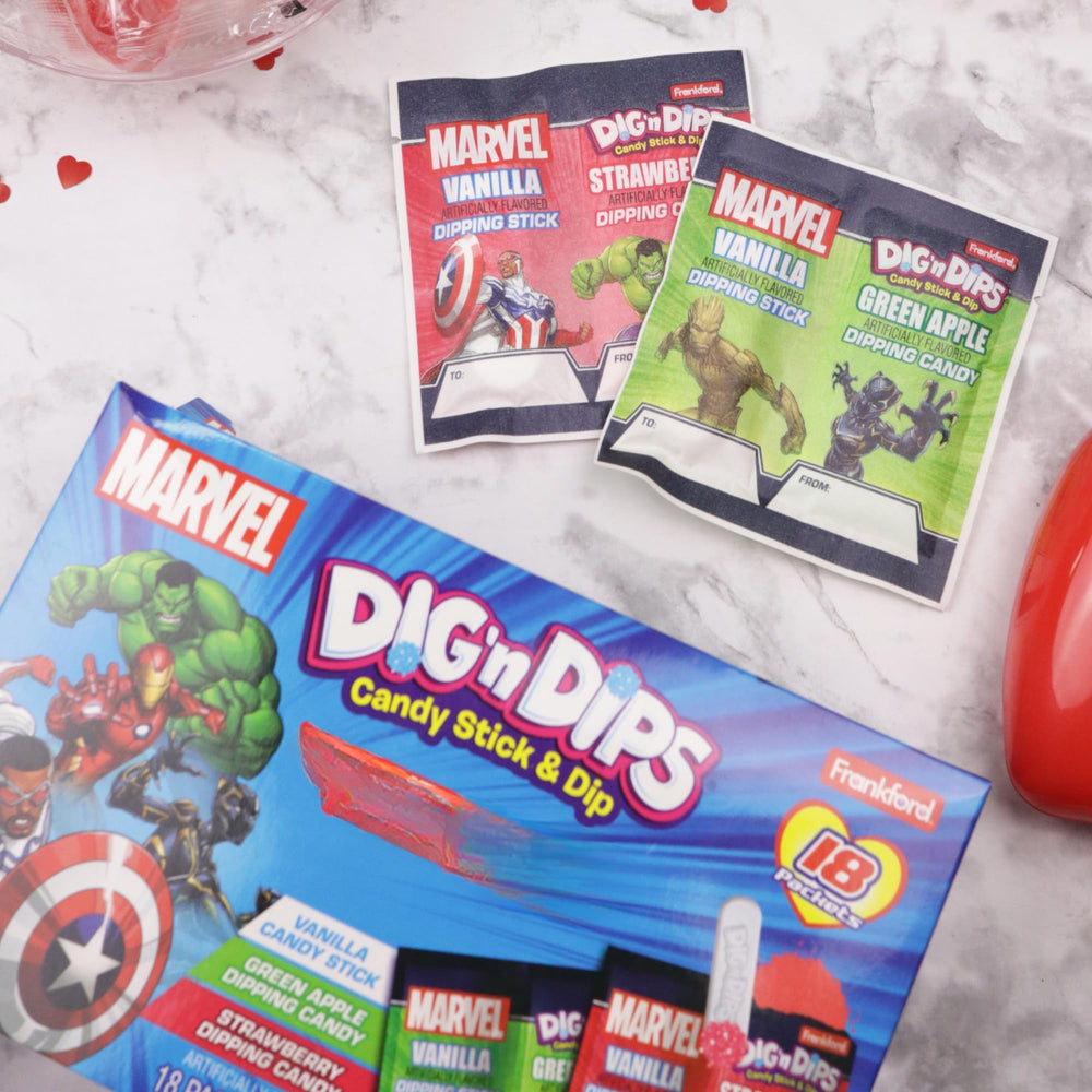Frankford Marvel Dig N Dips Marvel-themed dipping sticks for kids