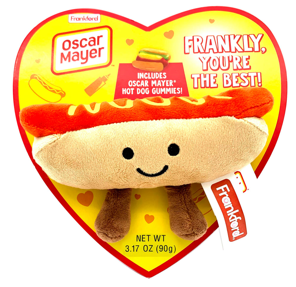 Frankford Oscar Mayer heart box with gummies, a playful Valentine gift idea.