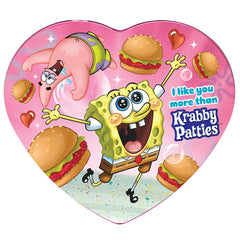 Frankford SpongeBob heart gummy Krabby Patties tin for Valentines gifting