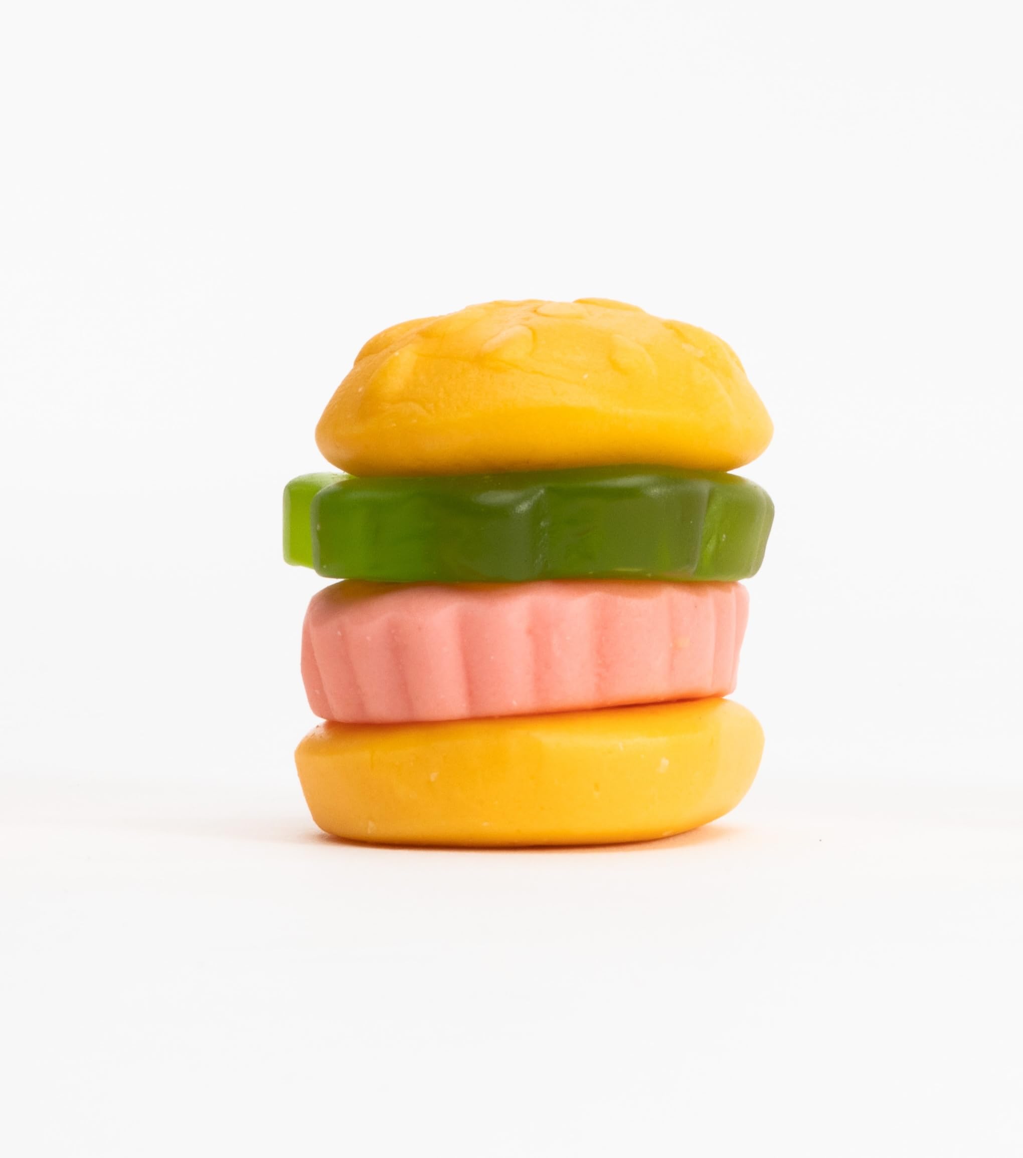 Frankford Krabby Patties gummies with bright colors pop in gift baskets and treats.