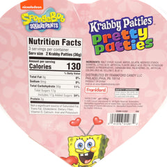 Frankford SpongeBob Pretty Patties gummies in assorted flavors with bright packaging