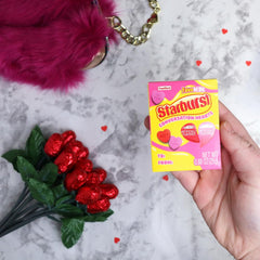 Frankford Starbursts Conversation Hearts feature playful phrases to spark smiles