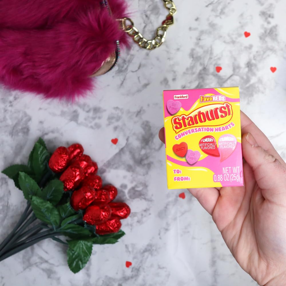 Frankford 8-pack Starburst Hearts in classroom exchange kit packaging.