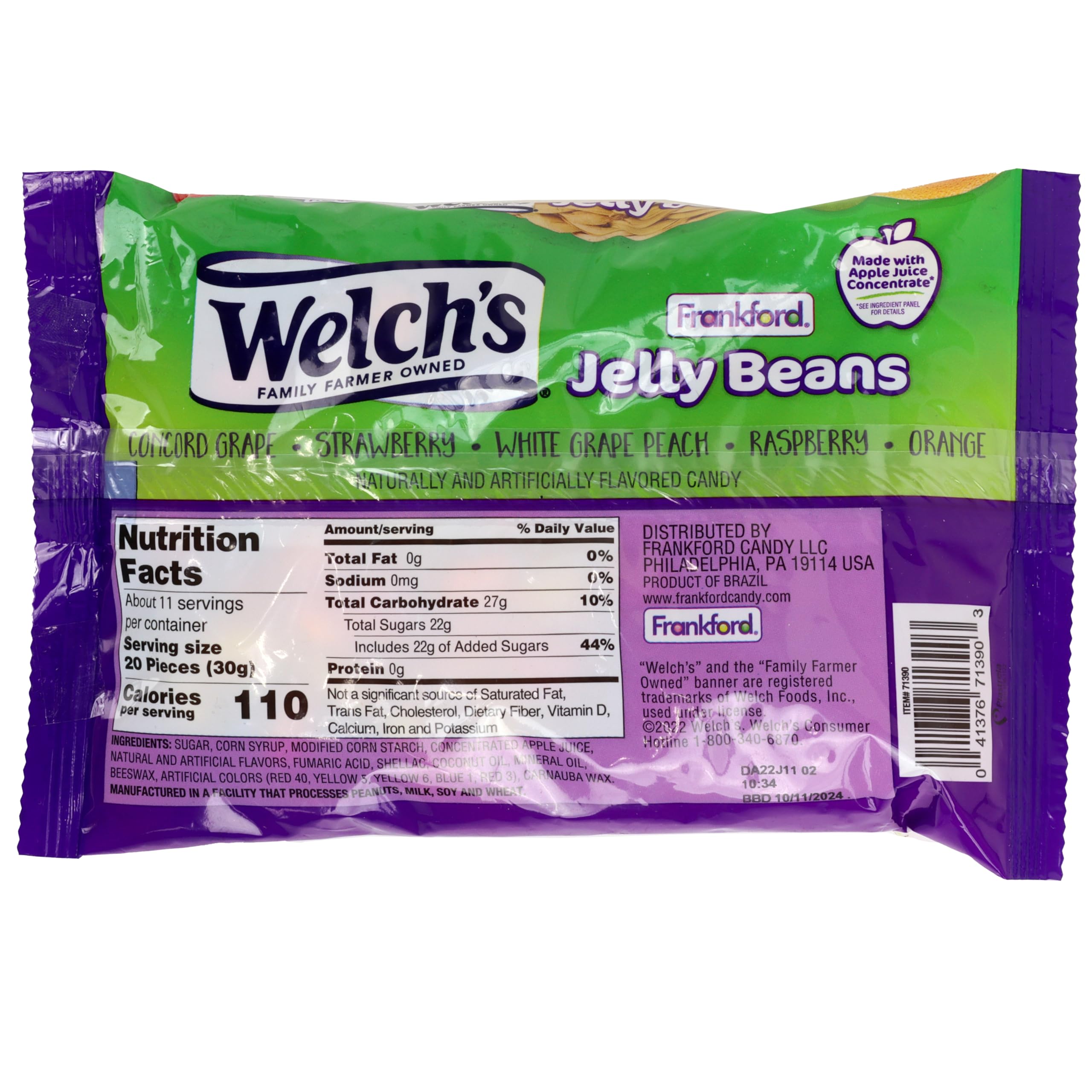 Welch's assorted fruit jelly beans offer colorful flavors for parties