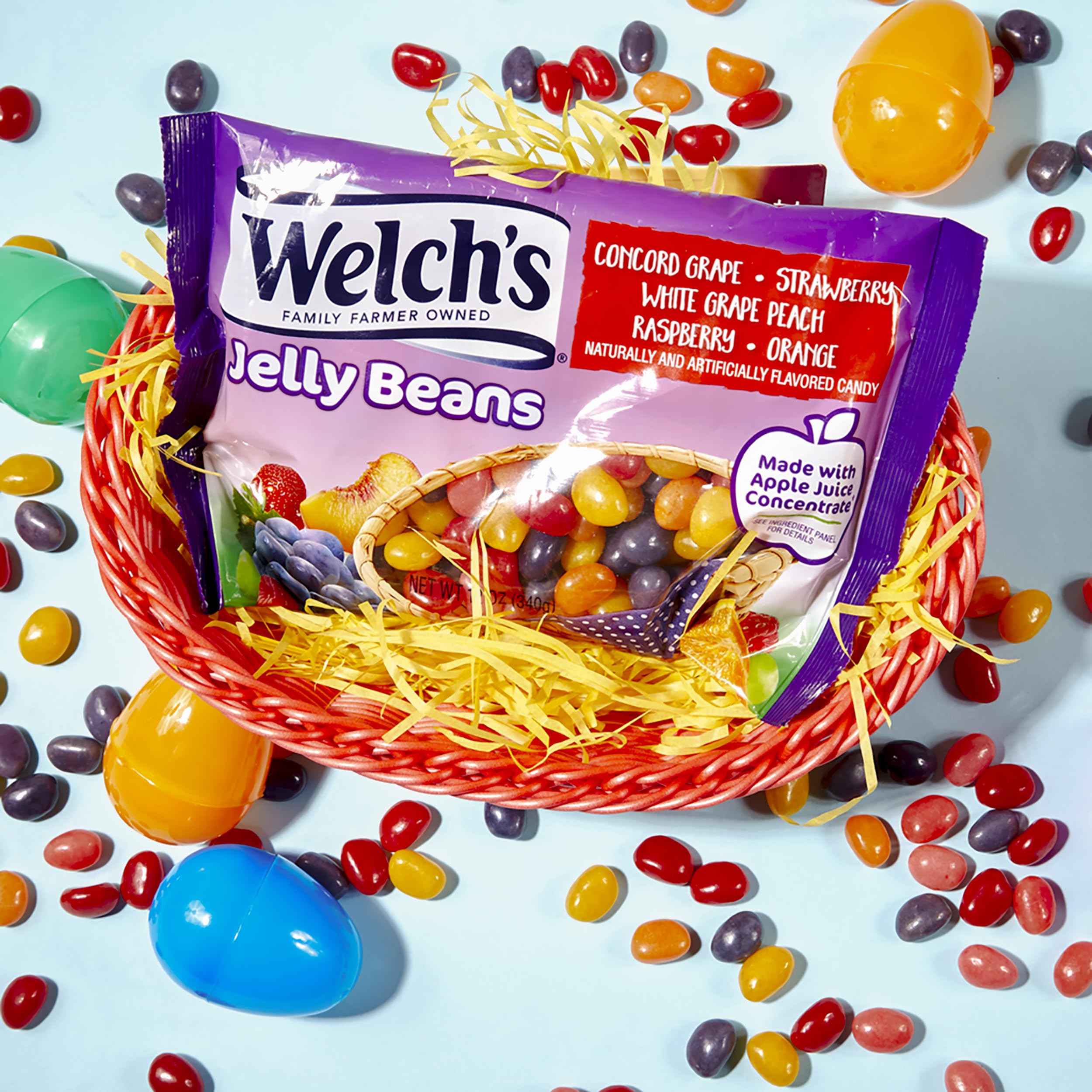 Opened 12 oz bag reveals vibrant colors and bite-sized texture