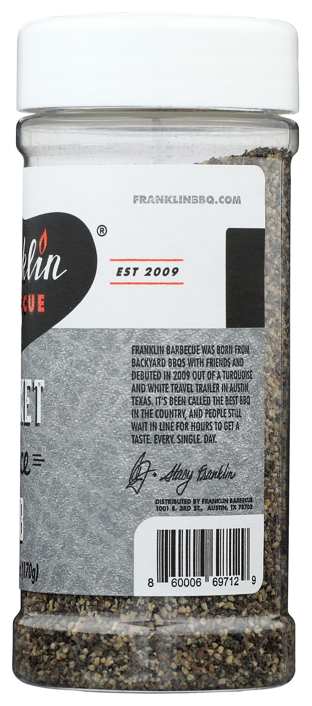 Franklin Barbecue Brisket Spice Rub on grill-ready meat boosts flavor during cooking.