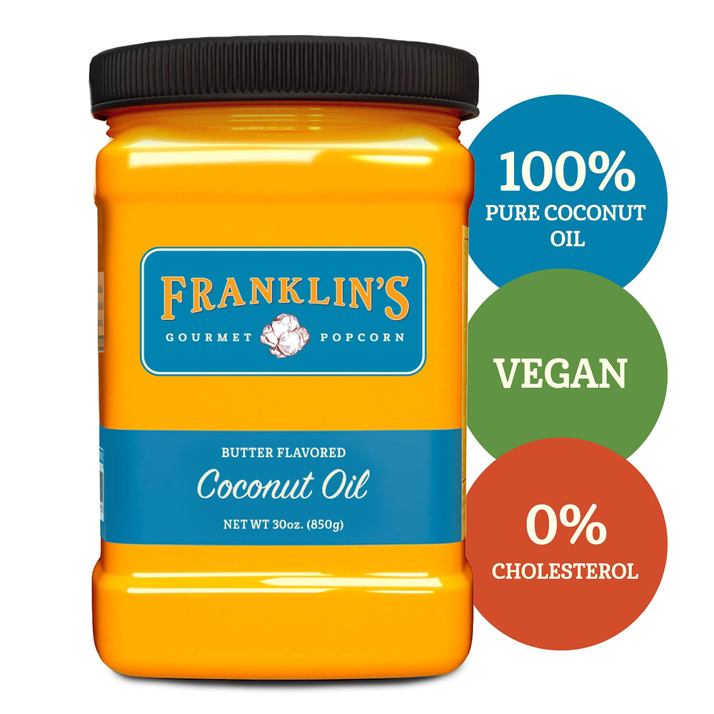 Pouring Franklin's oil to popcorn creates a creamy, crave-worthy aroma.