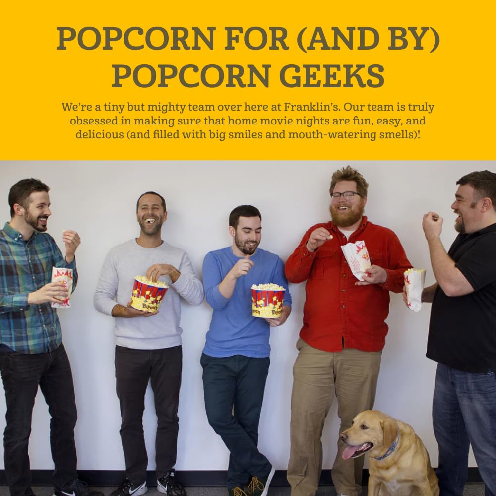 Franklin's pack poured into a home theater popcorn machine
